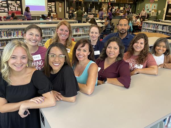 Group picture of 10 new staff members